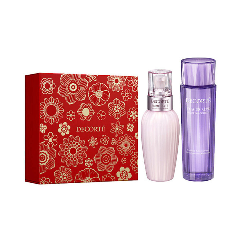 Изображение товара DECORTÉ Набор средств для лица Purple Basil Lotion Skincare, Avocado emulsion 150мл + perilla essence water 150мл