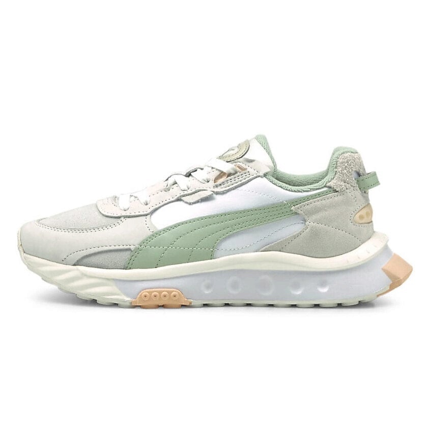 Изображение товара Кроссовки Puma Wild Rider Prm женские бело-серые зеленые EU 37