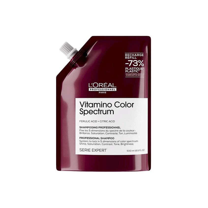 Изображение товара L'OREAL PROFESSIONNEL Бессульфатный шампунь для окрашенных волос Vitamino Color Spectrum, 500 мл