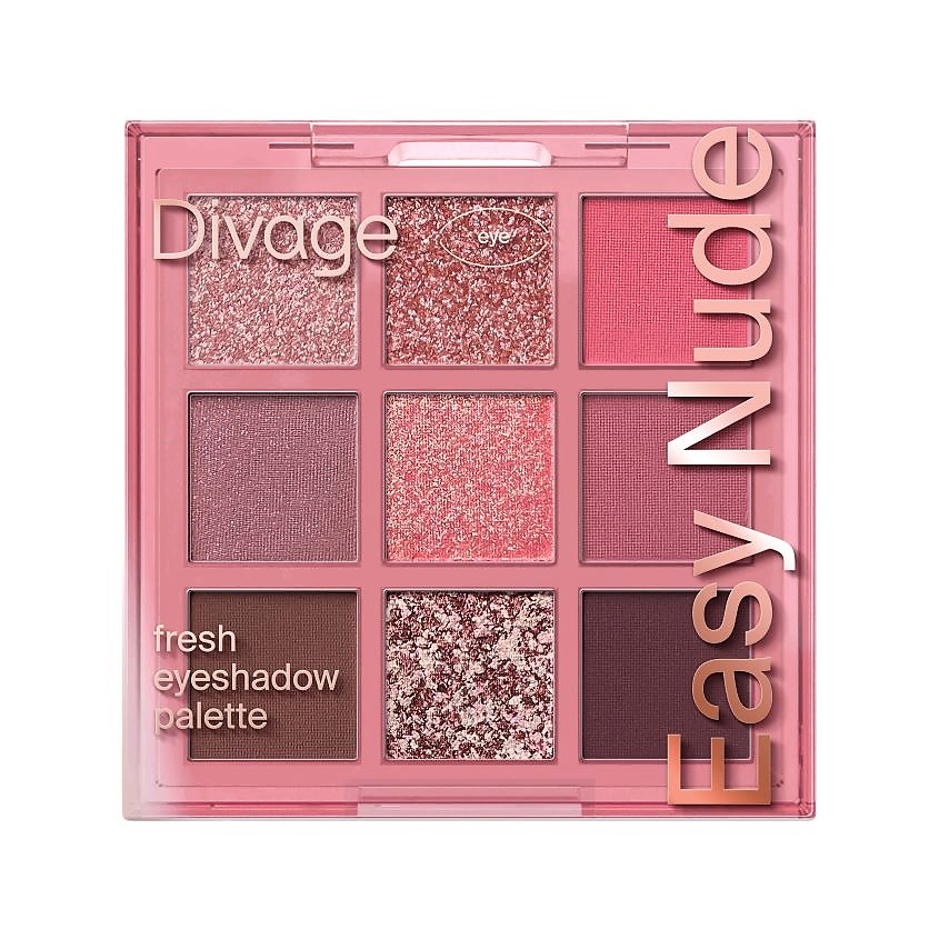 Изображение товара DIVAGE Палетка теней для век Palettes Easy Nude Fresh 9 г