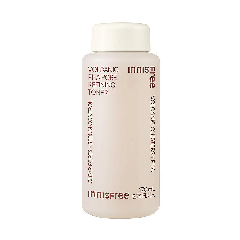 Изображение товара INNISFREE Вулканический тоник с PHA кислотами для жирной кожи с эффектом сглаживания пор Volcanic, 170 мл