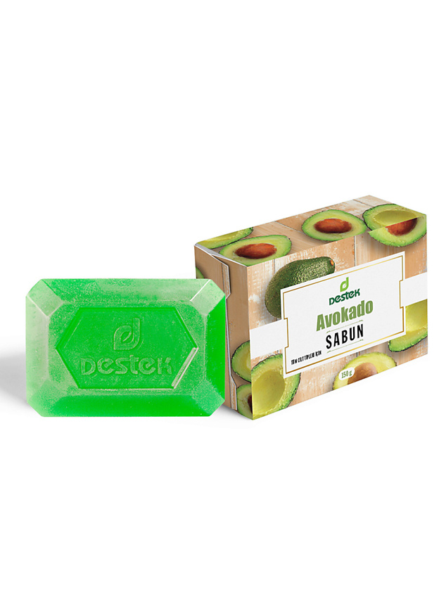 Изображение товара DESTEK Мыло с маслом авокадо для лица, тела , увлажнение, очищение, питание, 150 г.
