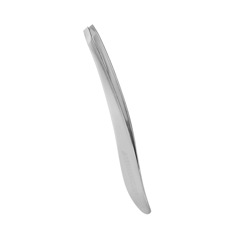 Изображение товара GERMANICUR Пинцет скошенный изогнутый для бровей