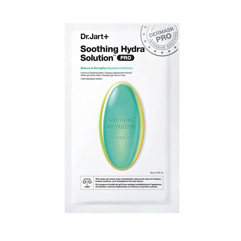 Изображение товара DR. JART+ Маска капсулы красоты увлажняющая с алое вера Soothing Hydra Solution Dermask Deep Hydration Sheet, 26 г