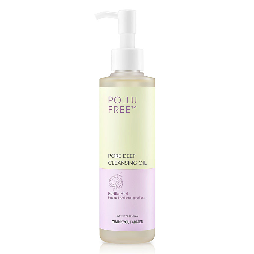 Изображение товара THANK YOU FARMER Масло для умывания очищающее Pollu Free Pore Deer Cleansing Oil, 200 мл