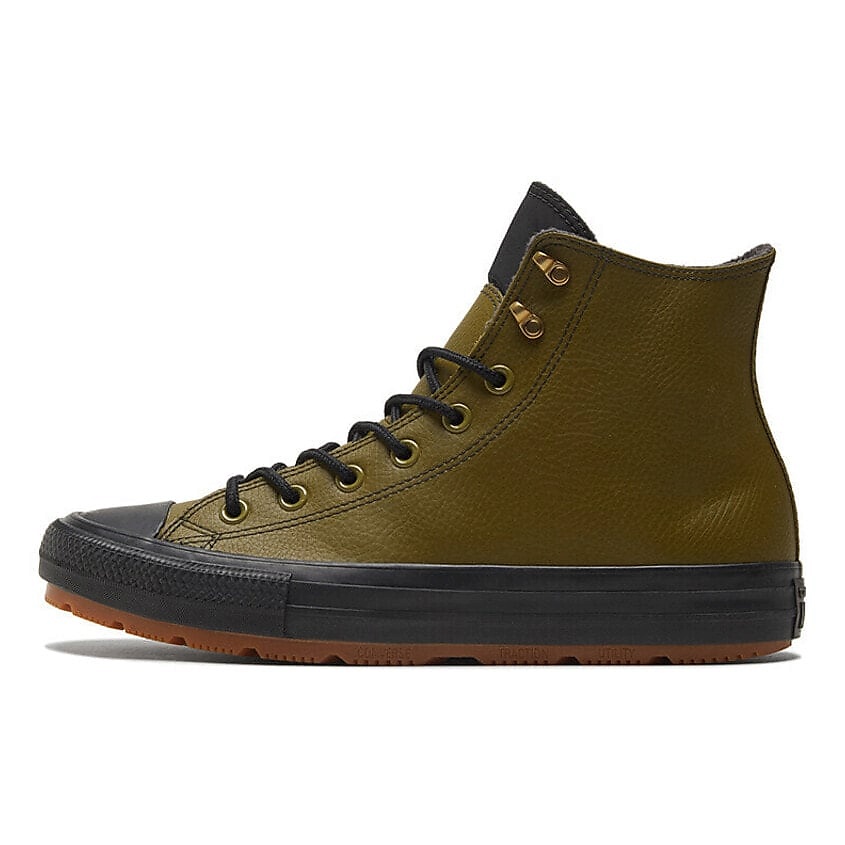 Изображение товара Кроссовки Converse Chuck Taylor All Star Winter Leather High Dark Moss женские зимние