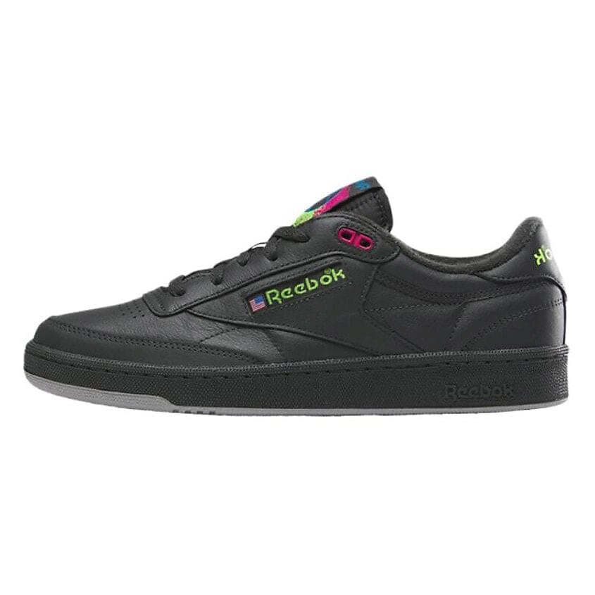 Изображение товара REEBOK Кроссовки Reebok Club C 85 Vintage Black Pink Green, цвет: Мультиколор, размер: 40