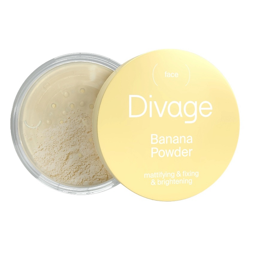 Изображение товара Пудра рассыпчатая для лица DIVAGE Bkiller Banana Powder № 01 14 г бело-желтая