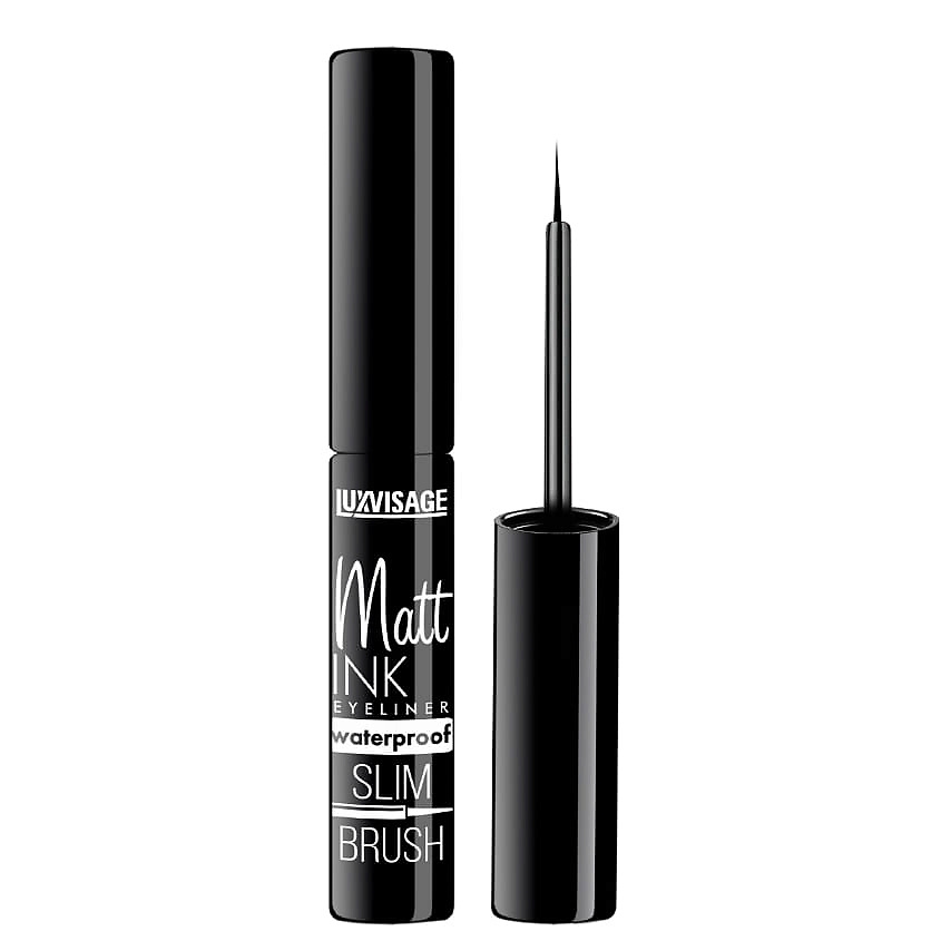 Изображение товара LUXVISAGE Водостойкая матовая подводка для глаз Matt INK Waterproof, Черный, 4 г