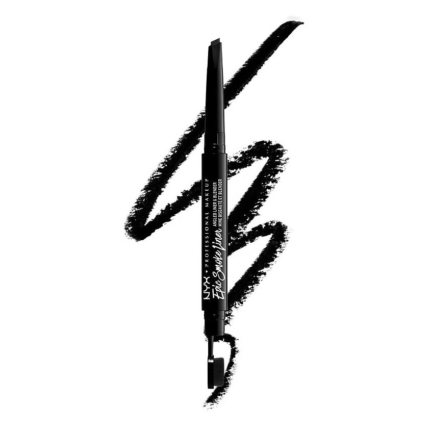 Изображение товара NYX PROFESSIONAL MAKEUP Карандаш со встроенной кистью Epic Smoke Liner, 12 - BLACK SMOKE