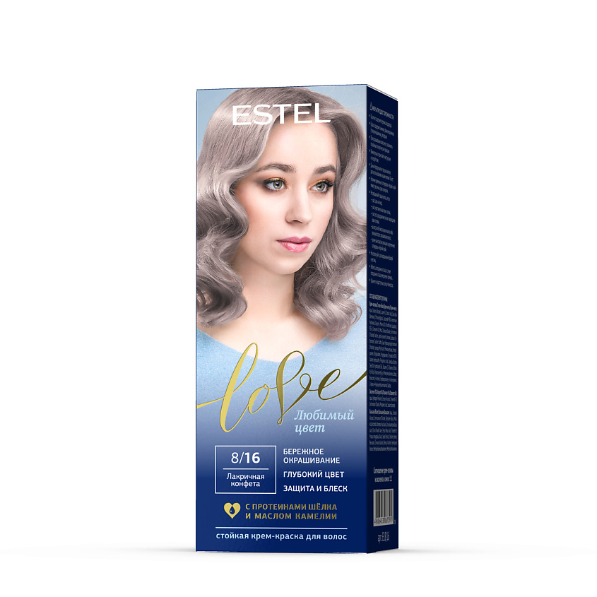 Изображение товара ESTEL PROFESSIONAL Краска для волос, стойкая LOVE тон 8/16 Лакричная конфета, Лакричная конфета