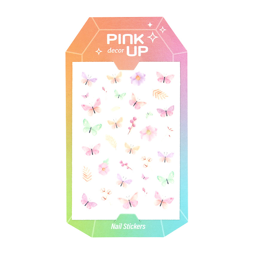 Изображение товара PINK UP Наклейки для ногтей DECOR NAIL STICKERS переводные, 1 шт.