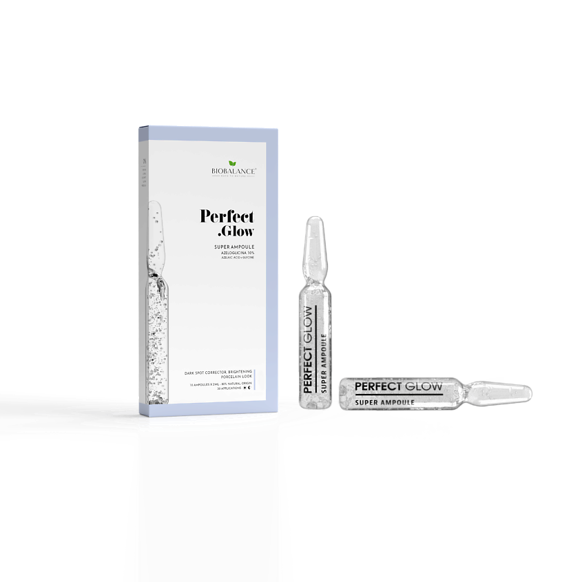 Изображение товара Ампулы для лица с азелаиновой кислотой 10% BIOBALANCE SUPER AMPOULE PERFECT GLOW
