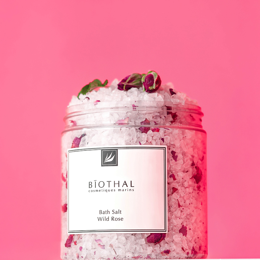 Изображение товара BIOTHAL Соль для ванн Дикая роза Bath Salt Wild Rose, 500 мл