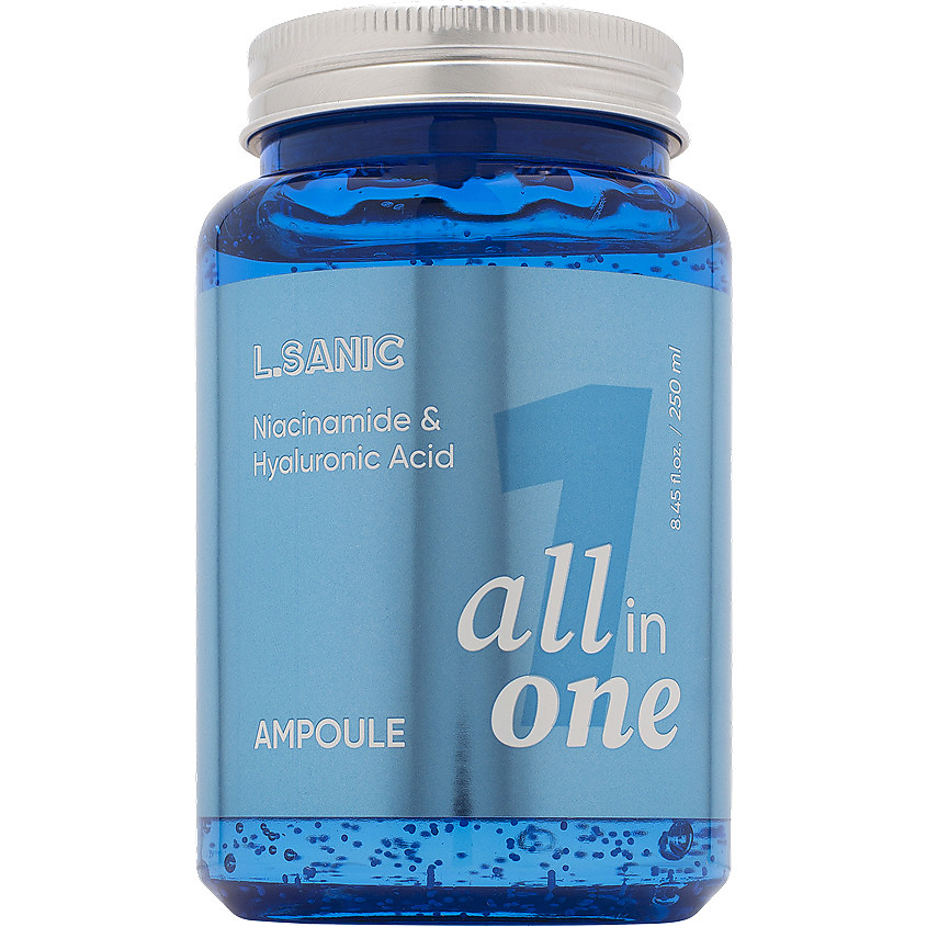 Изображение товара LSANIC Увлажняющая сыворотка с гиалуроновой кислотой и ниацинамидом All in One, 250 мл