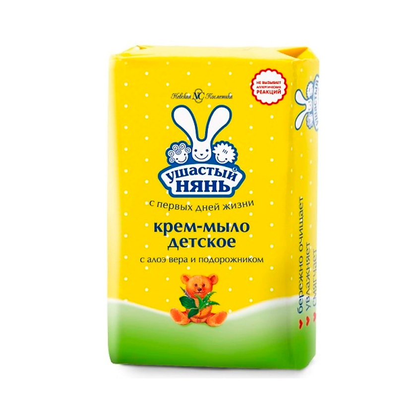 Изображение товара Крем-мыло УШАСТЫЙ НЯНЬ Алоэ и Подорожник 90 г для чувствительной кожи