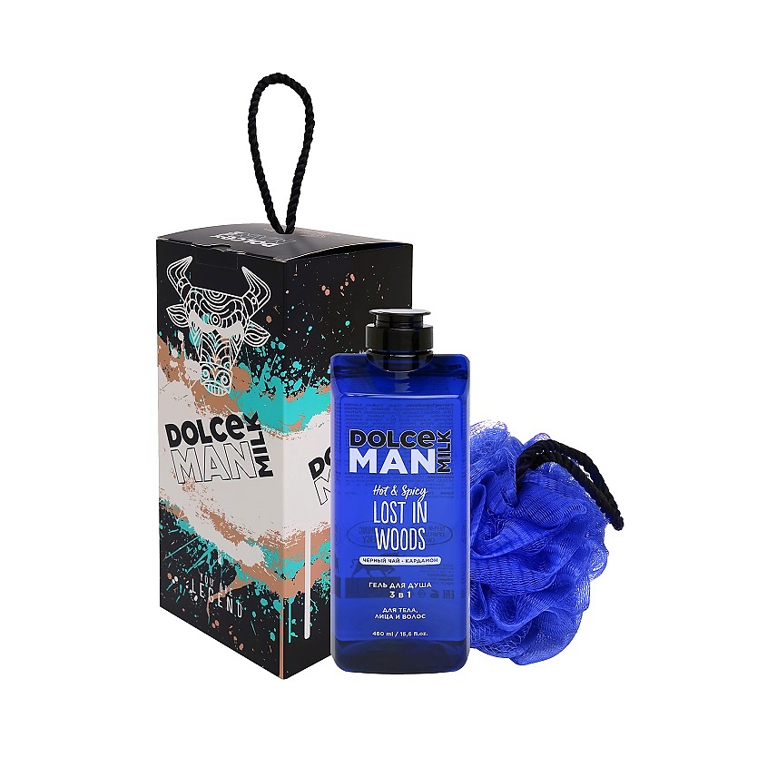 Изображение товара Набор для ухода за телом DOLCE MILK 317 гель для душа 460 мл + синяя губка