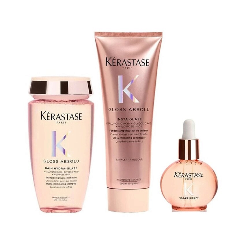 Изображение товара KERASTASE Набор для ухода за волосами Gloss Absolu, 2 x 250 мл + 45 мл