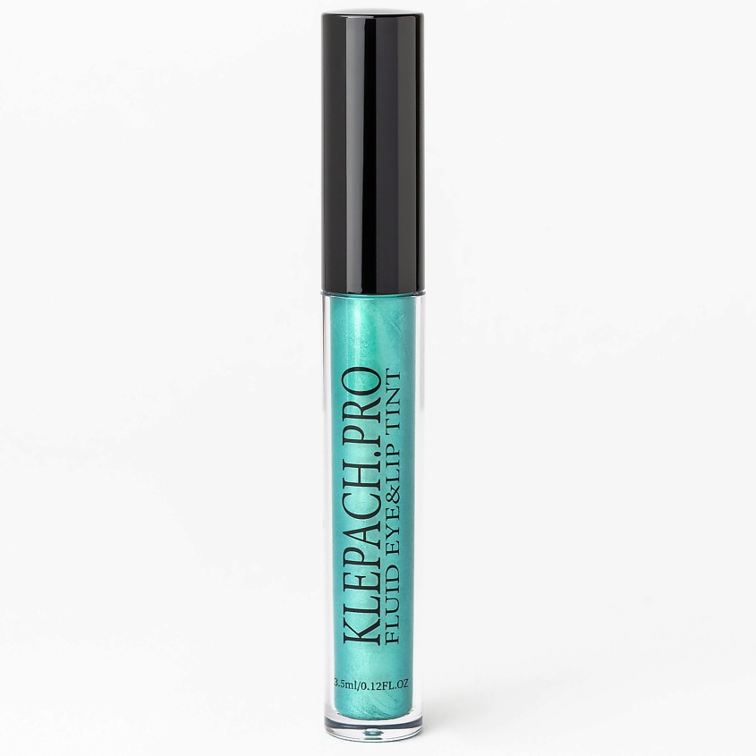 Изображение товара KLEPACH.PRO Жидкие тени для век сатиновые, 16 - Райский Мале, оттенок яркий металлик зелено-голубой