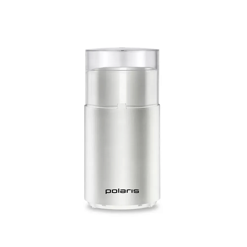 Изображение товара POLARIS Кофемолка электрическая PCG 2015, 200 Вт, 1 скорость, импульсный режим работы, вместимость 80 г, белый
