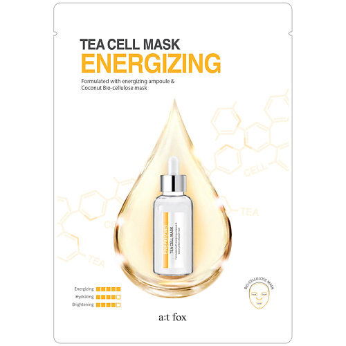 

A;T FOX Маска для лица, наполняющая кожу энергией Tea Cell Mask Energizing 25, Маска для лица, наполняющая кожу энергией Tea Cell Mask Energizing