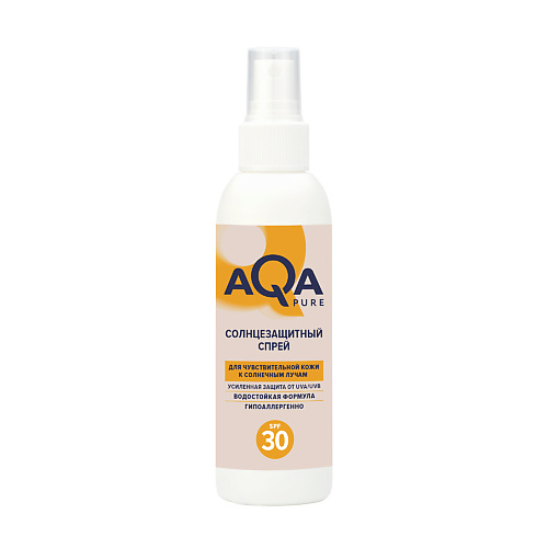 

AQA PURE Солнцезащитный спрей SPF 30 150, Солнцезащитный спрей SPF 30