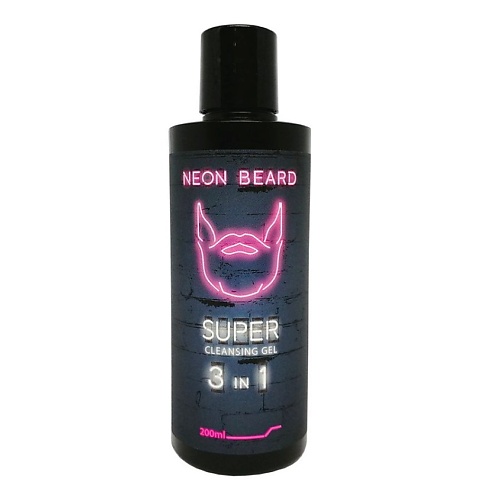 

NEON BEARD Очищающий гель для лица и бороды VIOLET NEON - Карибский ром 200, Очищающий гель для лица и бороды VIOLET NEON - Карибский ром