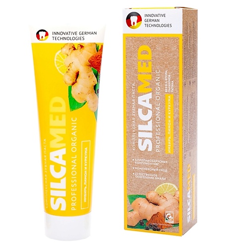 

SILCAMED Зубная паста для укрепления десен ИМБИРЬ, ЛИМОН И КУРКУМА 100, Зубная паста для укрепления десен ИМБИРЬ, ЛИМОН И КУРКУМА