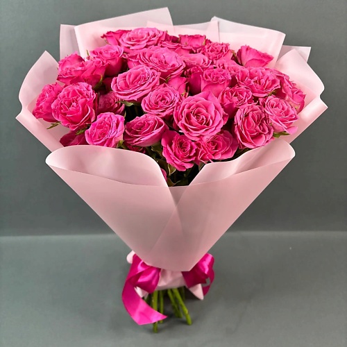 

AZALIANOW ЦВЕТЫ. ПОДАРКИ. ДЕКОР Букет из 15 розовых роз «Любовь-красавица», Букет из 15 розовых роз «Любовь-красавица»