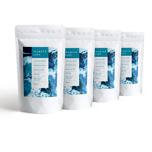 

MARINE LIFE Набор соли для ванн Мертвого моря 4000, Набор соли для ванн Мертвого моря