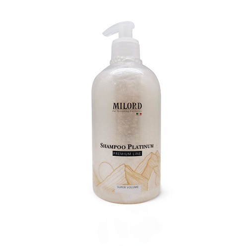 

MILORD Премиум шампунь PLATINUM - Super volume для придания объема для собак и кошек, щенков и котят 500, Премиум шампунь PLATINUM - Super volume для придания объема для собак и кошек, щенков и котят