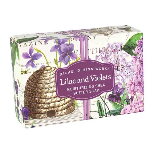 

MICHEL DESIGN WORKS Мыло в подарочной коробке Сирень и Фиалки 127, Мыло в подарочной коробке Сирень и Фиалки