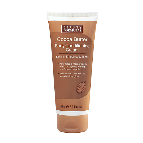 

BEAUTY FORMULAS Крем с маслом какао Cocoa Butter Body Conditioning Cream 100, Крем с маслом какао Cocoa Butter Body Conditioning Cream