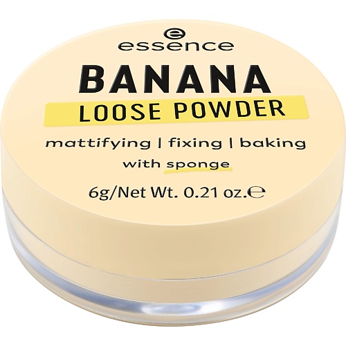 

ESSENCE Рассыпчатая пудра BANANA LOOSE POWDER 6, Рассыпчатая пудра BANANA LOOSE POWDER