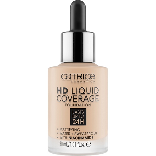 

CATRICE Тональная основа с матовым финишем HD Liquid Coverage Foundation 010, Тональная основа с матовым финишем HD Liquid Coverage Foundation 010