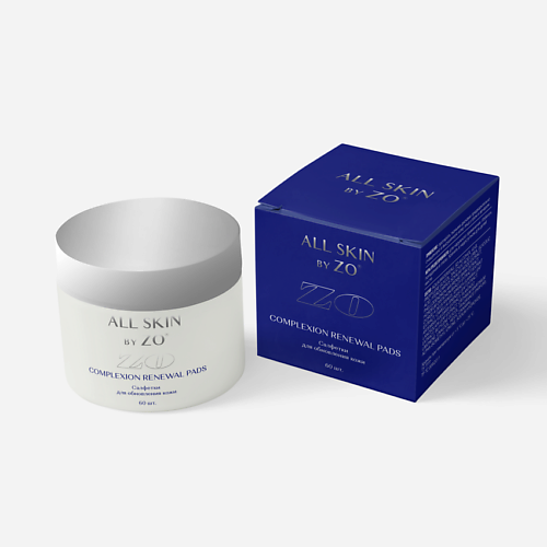 

ALL SKIN BY ZO Салфетки для обновления кожи COMPLEXION RENEWAL PADS 60 шт., Салфетки для обновления кожи COMPLEXION RENEWAL PADS 60 шт.