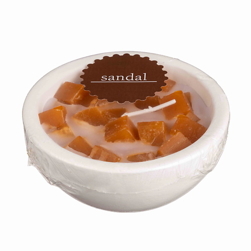 

HOME INTERIORS Свеча в гипсовой чаше МЕЛАНЖ аромат "Сандал", Свеча в гипсовой чаше МЕЛАНЖ аромат "Сандал"