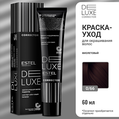 

ESTEL PROFESSIONAL Краска-уход для волос DE LUXE CORRECTOR 60, Краска-уход для волос DE LUXE CORRECTOR