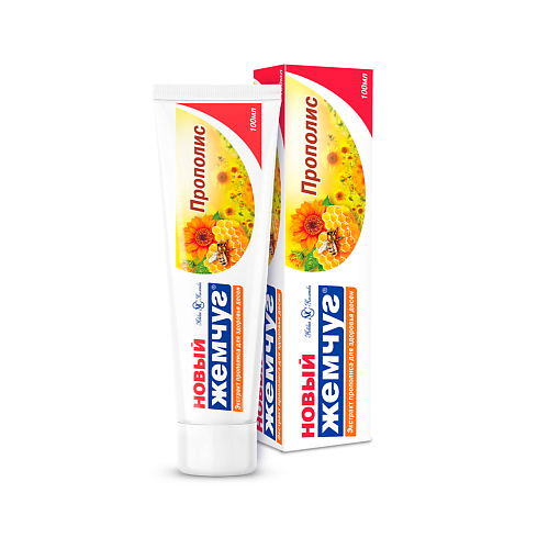 

НОВЫЙ ЖЕМЧУГ Зубная паста Прополис 100, Зубная паста Прополис