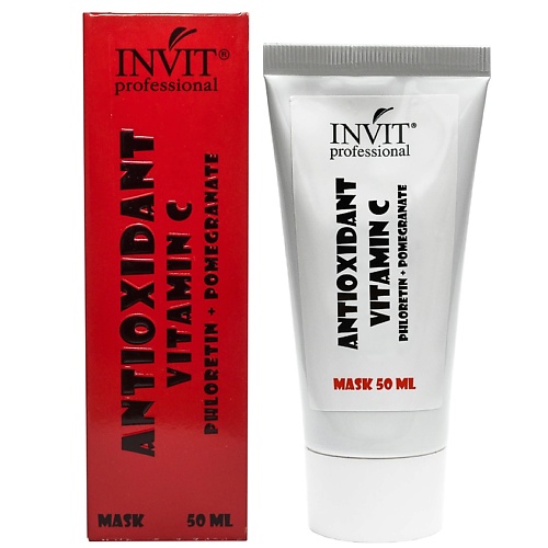 

INVIT Маска-антиоксидант для лица с витамином С 10% гранатом и флоретином 50, Маска-антиоксидант для лица с витамином С 10% гранатом и флоретином