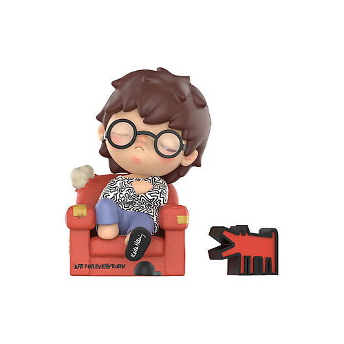 

POP MART Фигурка Hirono×Keith Haring Trendy 15см, Фигурка Hirono×Keith Haring Trendy 15см