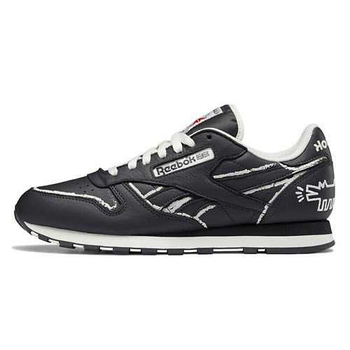 

REEBOK Кроссовки Reebok Classic Leather Keith Haring Pure Grey Chalkboard Dog, Кроссовки Reebok Classic Leather Keith Haring Pure Grey Chalkboard Dog