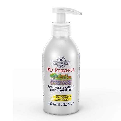 

MA PROVENCE Жидкое мыло Марсельское цветок Лимона 250, Жидкое мыло Марсельское цветок Лимона