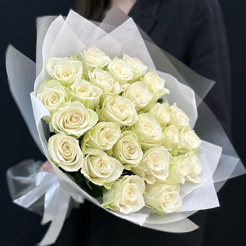 

ДАМА ФЕЯ Классика из 25 белых роз Эквадор, Классика из 25 белых роз Эквадор