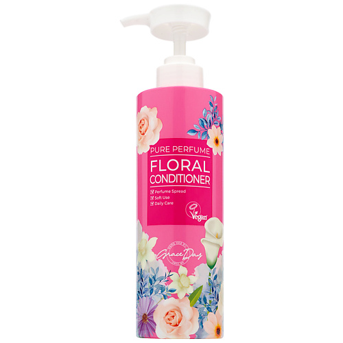 

GRACE DAY Парфюмированный кондиционер с цветочным ароматом 500, Парфюмированный кондиционер с цветочным ароматом