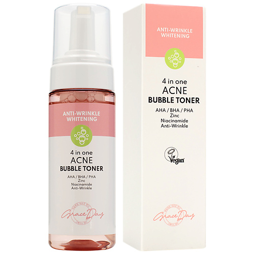 

GRACE DAY Пузырьковый тонер для лица с кислотами для проблемной кожи 150, Пузырьковый тонер для лица с кислотами для проблемной кожи