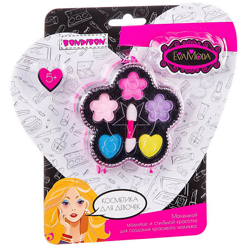 

BONDIBON Набор декоративной косметики Eva Moda "Цветок с тенями для век" 5 оттенков, Набор декоративной косметики Eva Moda "Цветок с тенями для век" 5 оттенков