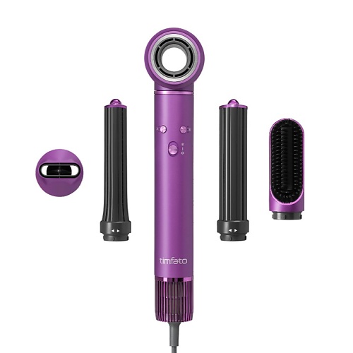 

TIMFATO Фен для волос профессиональный стайлер с насадками 5в1, Фен для волос профессиональный стайлер с насадками 5в1