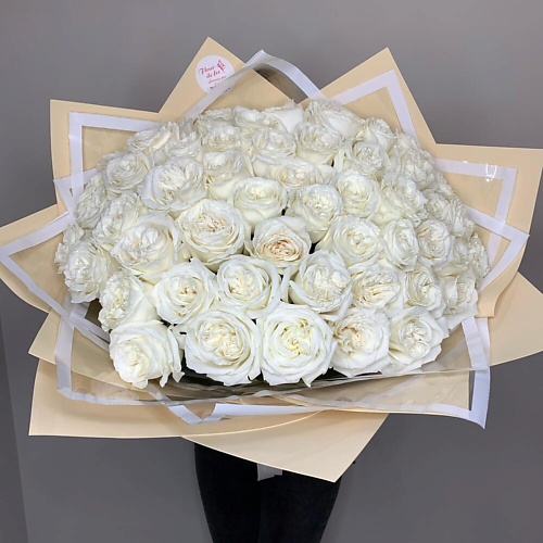 

FLEUR DE FEE ЦВЕТОЧНАЯ ФЕЯ Букет 51 белая роза роза Эквадор, Букет 51 белая роза роза Эквадор