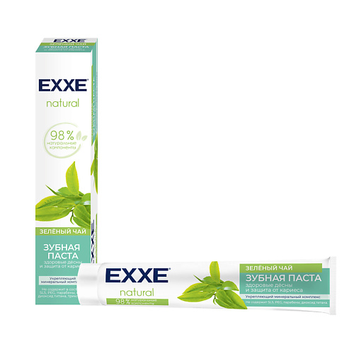 

EXXE Зубная паста Natural Зелёный чай 75, Зубная паста Natural Зелёный чай